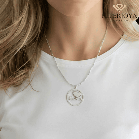 Gargantilla para mamá plata 