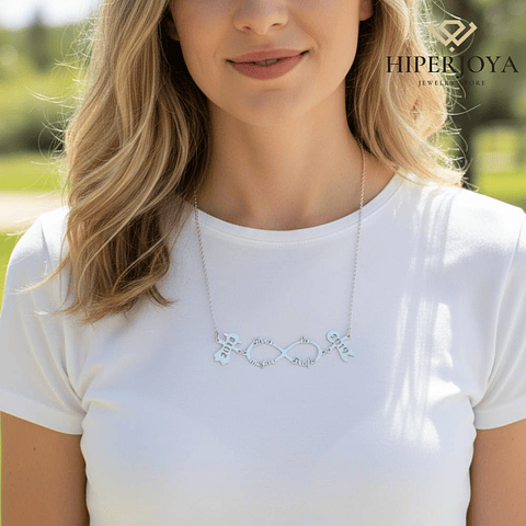 Gargantilla personalizada de curso para profe plata