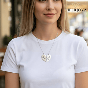 Colgantes personalizados con nombres plata