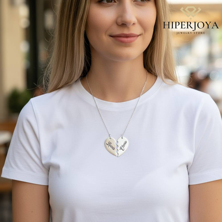 Colgantes personalizados con nombres plata 2