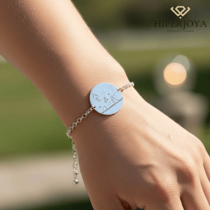 Pulsera familiar plata