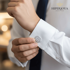 Gemelos personalizados leyenda plata