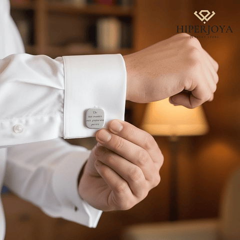 Gemelos personalizados leyenda plata