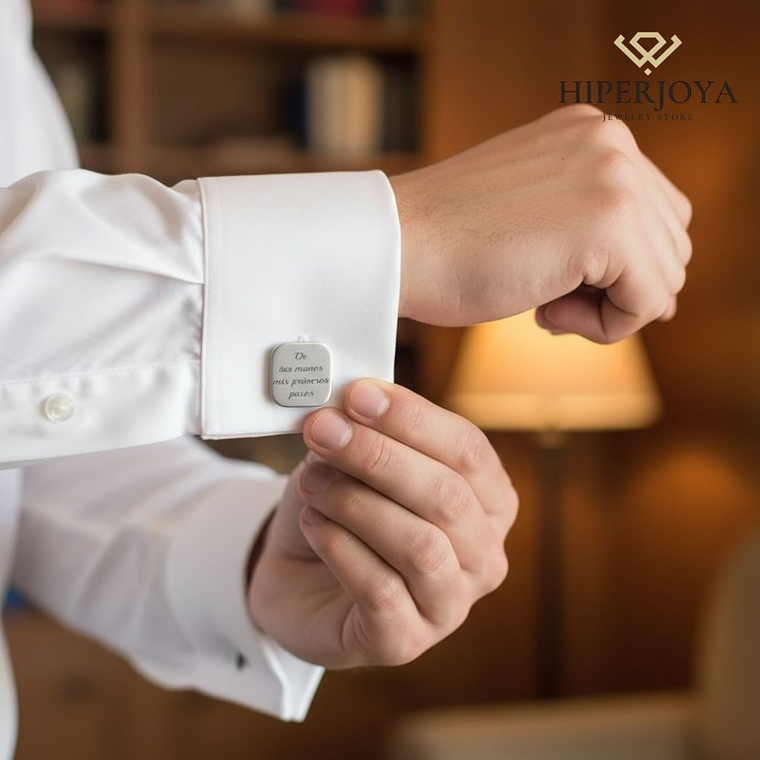 Gemelos personalizados leyenda plata 2