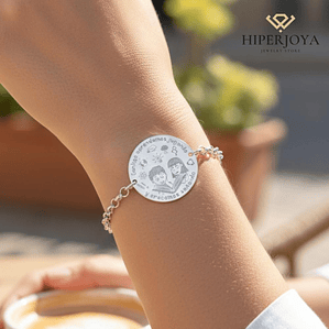Pulsera personalizada alumnos plata 