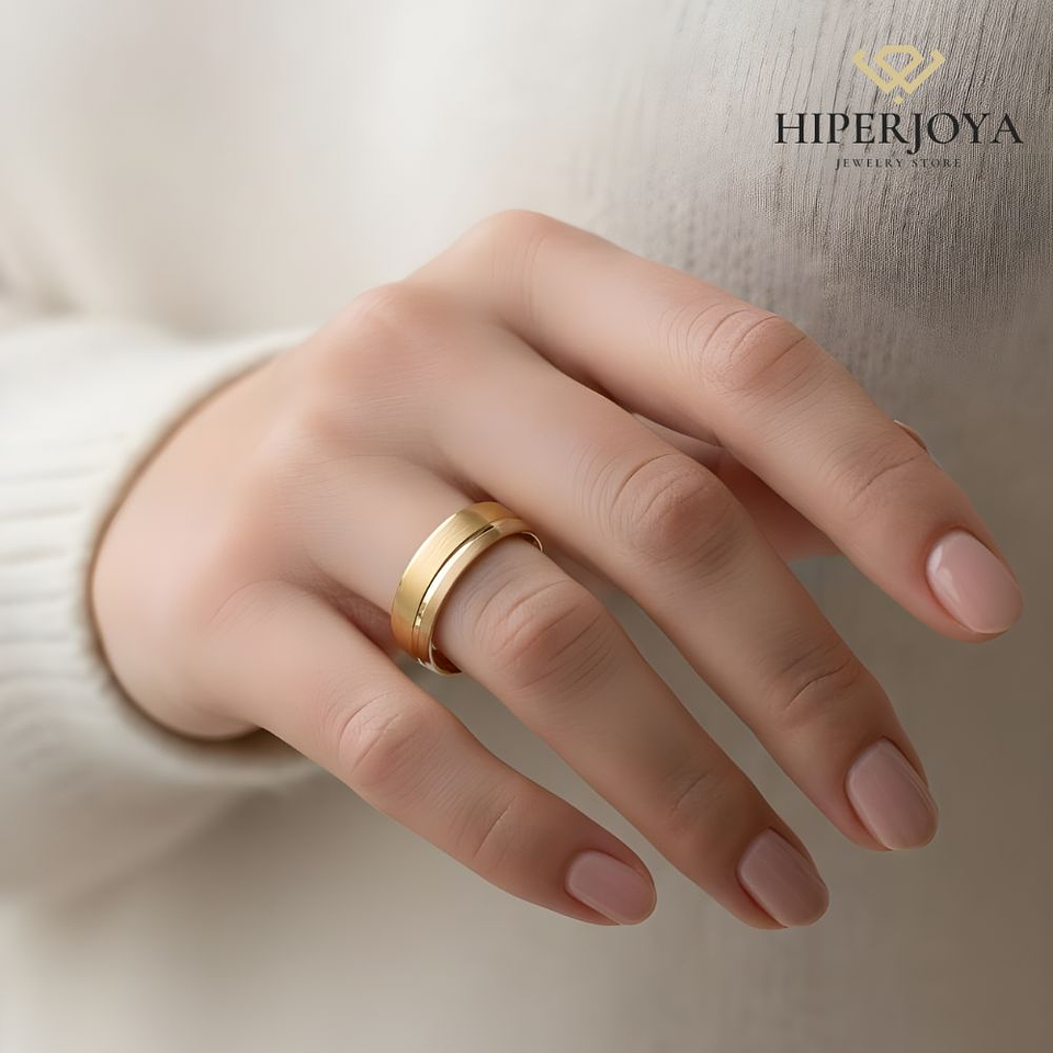 Alianza combinada Oro 4.5 mm 6