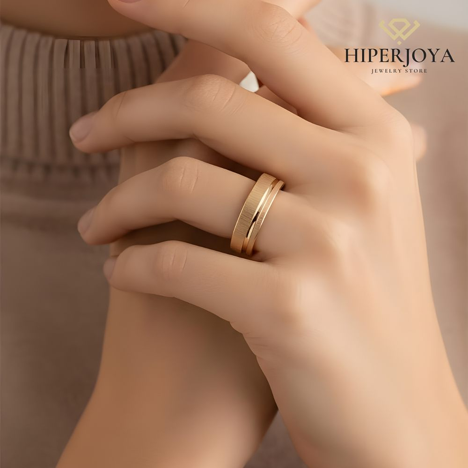 Alianza combinada Oro 4.5 mm 8