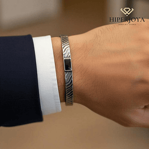 Brazalete para hombre de acero