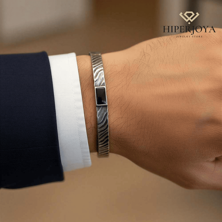 Brazalete para hombre de acero 2