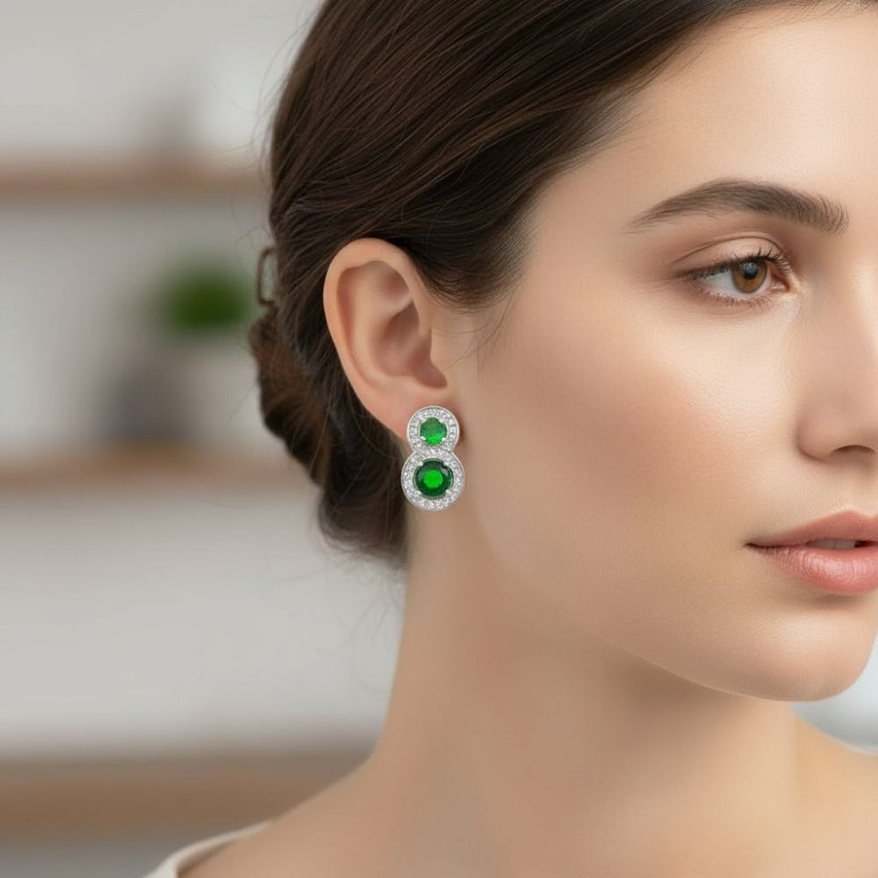 Pendientes en plata mujer 2