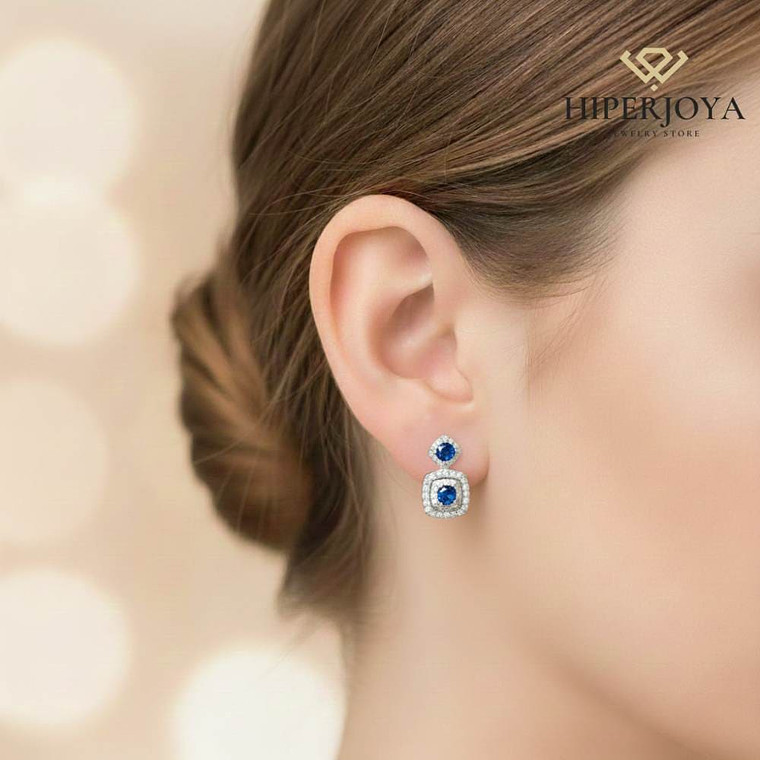 Pendientes de plata modernos  2