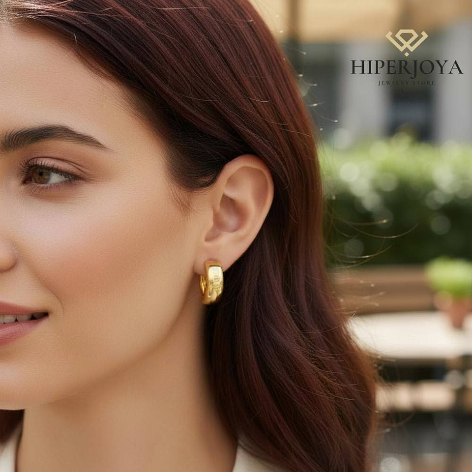 Pendiente bañado en Oro 18k  2