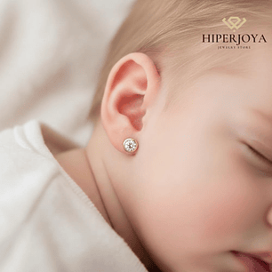 Pendientes redondos Oro 18k 