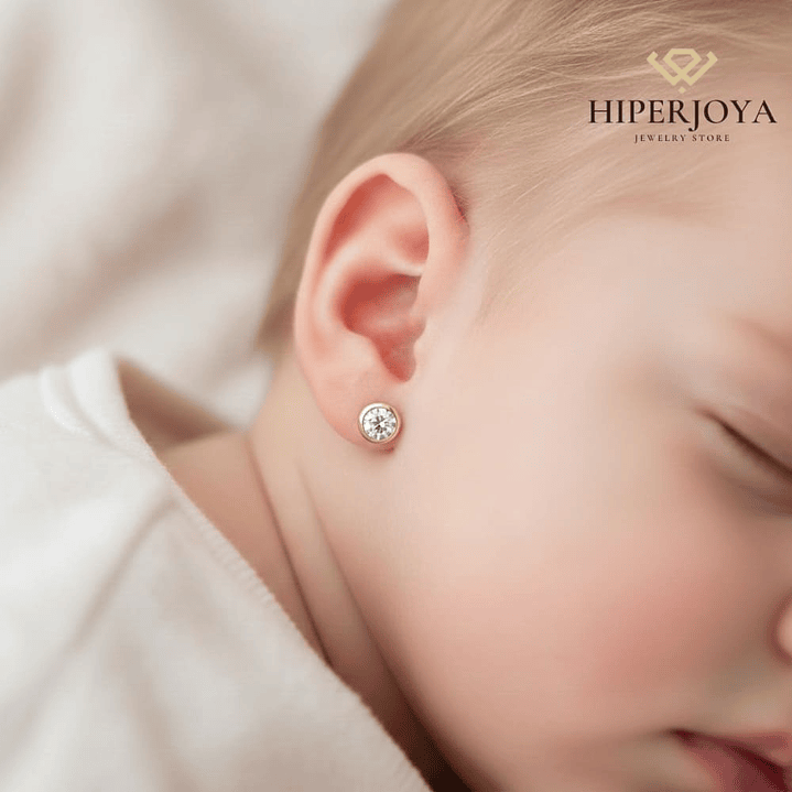 Pendientes redondos Oro 18k  2