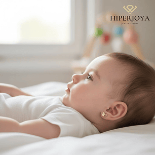 18K pendientes oro amarillo mariposa nacar