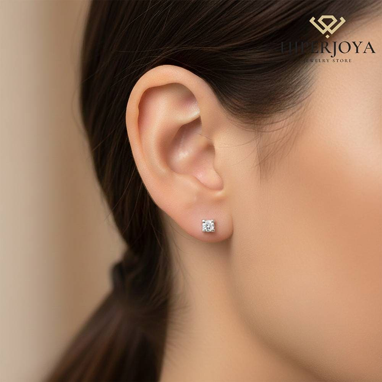 Pendientes con diamantes y Oro blanco 2