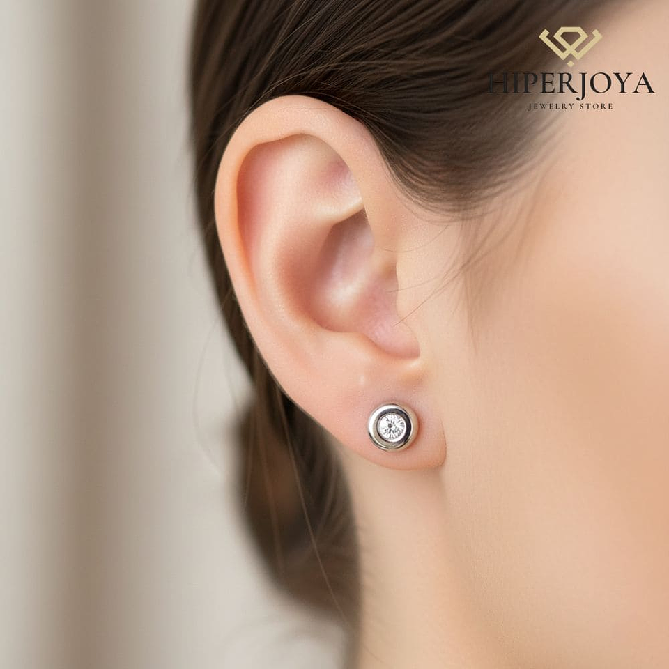 Pendientes de Oro con diamantes 2