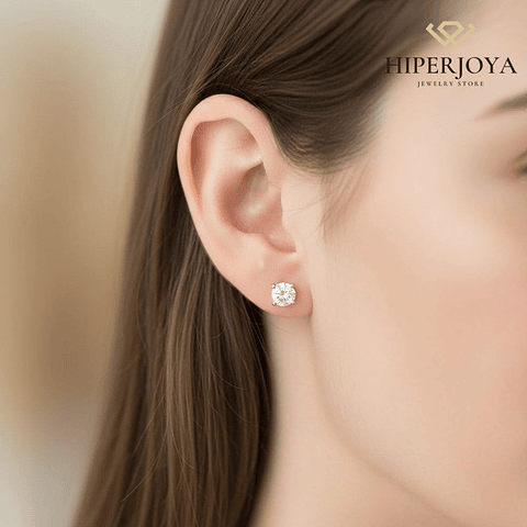 Pendientes Oro blanco diamante 