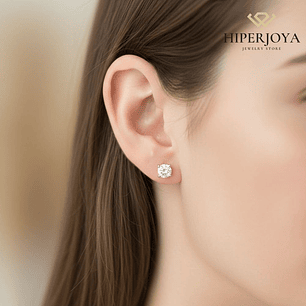 Pendientes Oro blanco diamante 