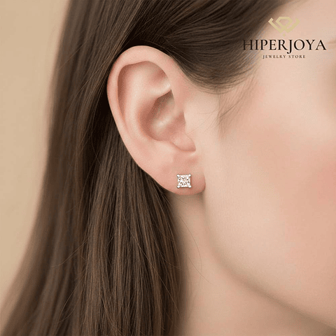 Pendientes con Oro blanco
