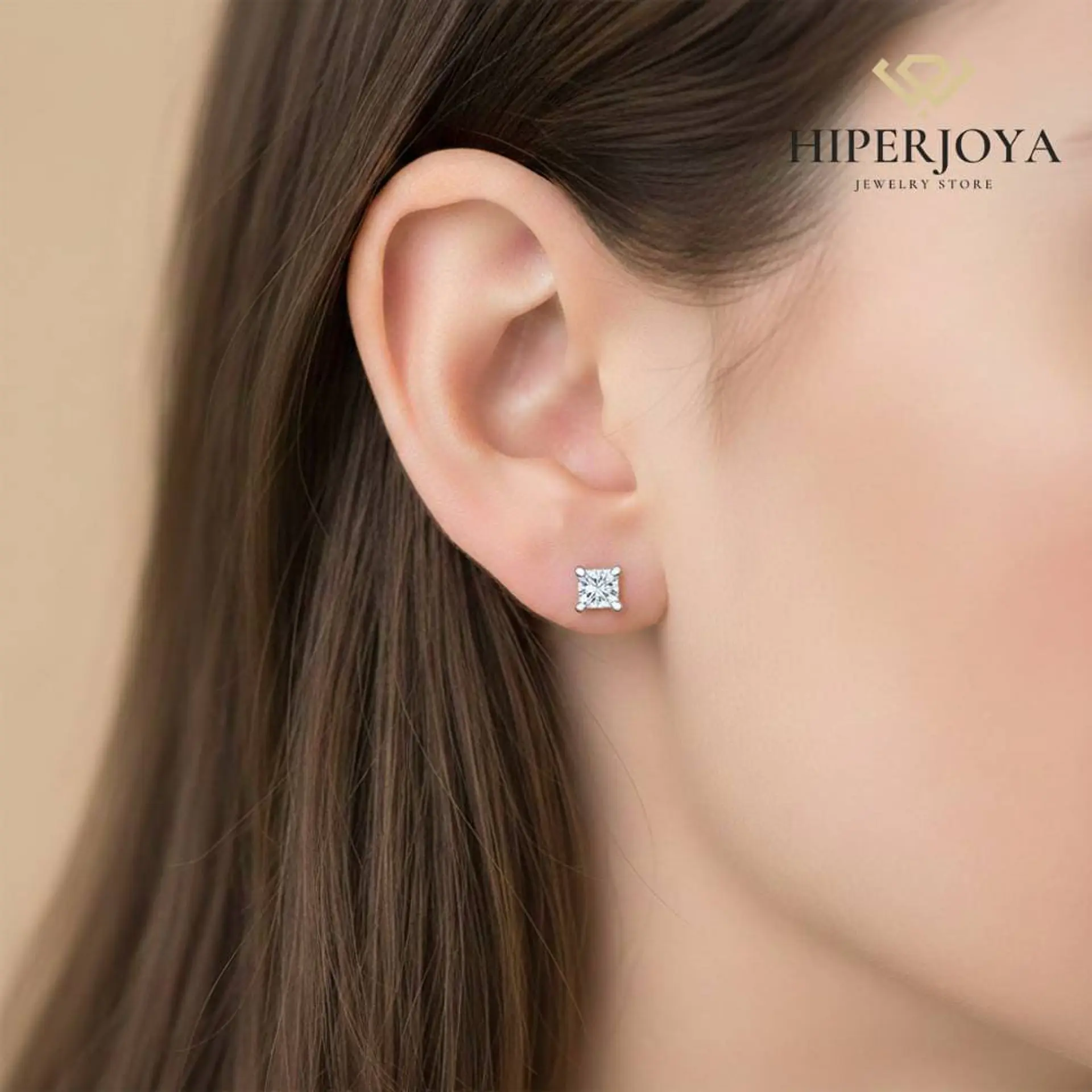Pendientes con Oro blanco 2