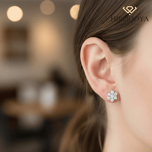 Pendientes con diamantes