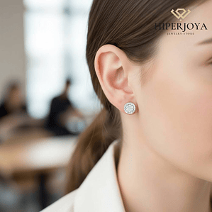 Pendientes Oro blanco con brillantes