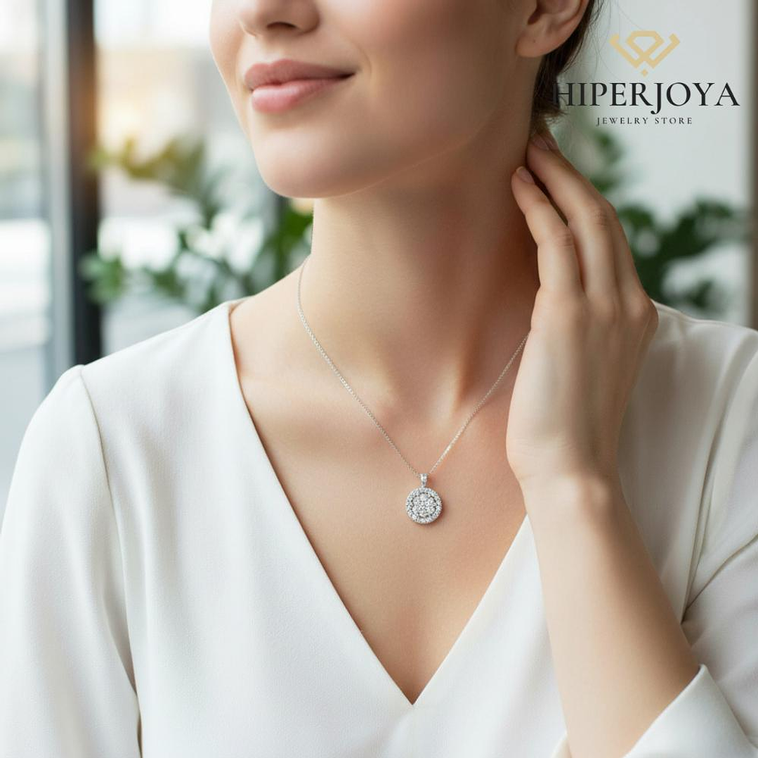 Colgante de Oro blanco 2