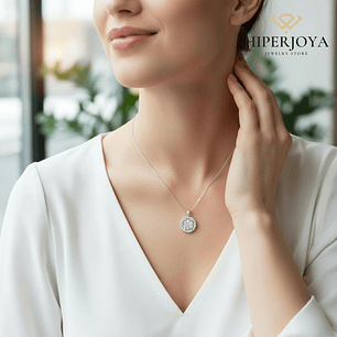 Colgante de Oro blanco