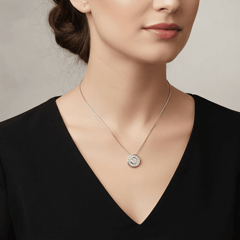 Colgante de Oro blanco