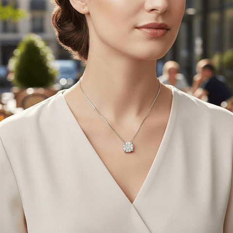 Colgante de Oro blanco