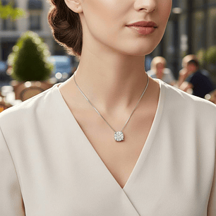 Colgante de Oro blanco