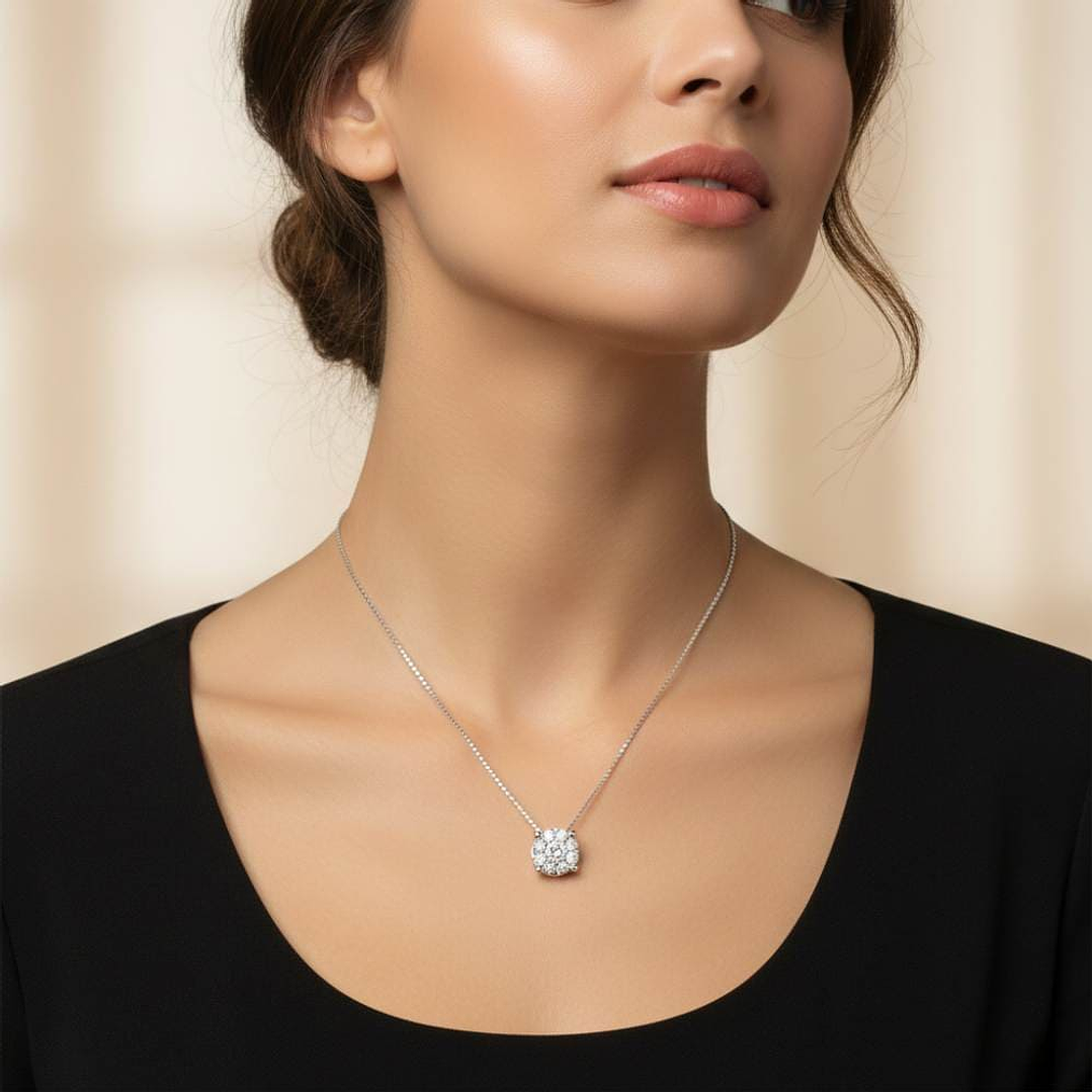 Colgante de Oro blanco 3