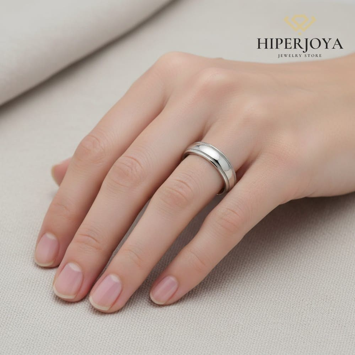 Alianza de plata brillo  2