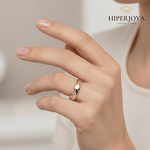 Alianza Oro rosa 4.5 mm