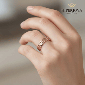 Alianza de Oro rosa 4 mm