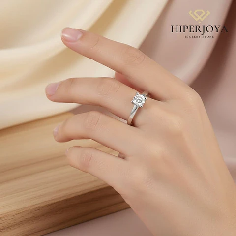 Anillo de compromiso Oro blanco