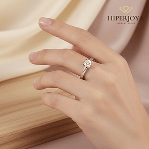 Anillo de compromiso Oro blanco