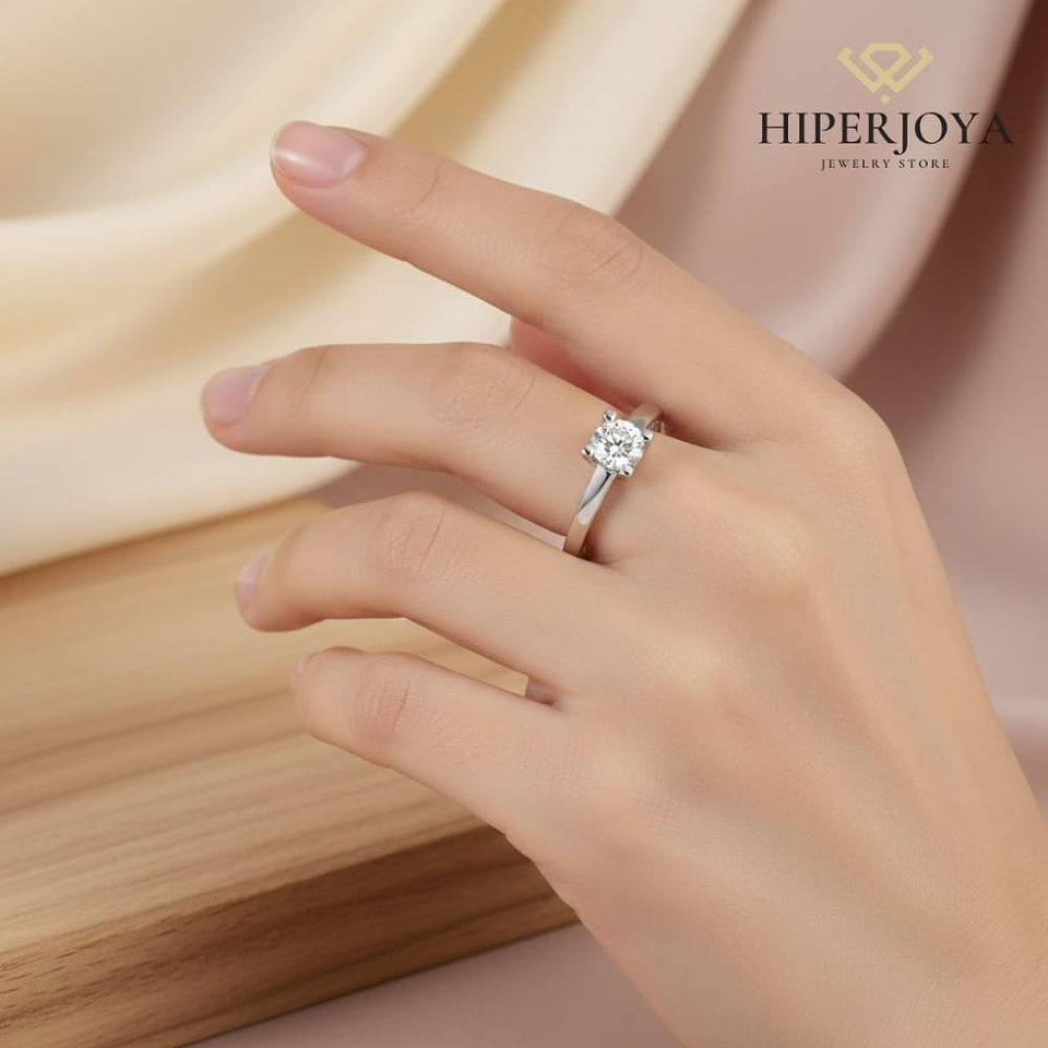 Anillo de compromiso Oro blanco 5