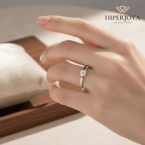 Anillo de compromiso Oro blanco