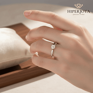 Anillo de compromiso Oro blanco