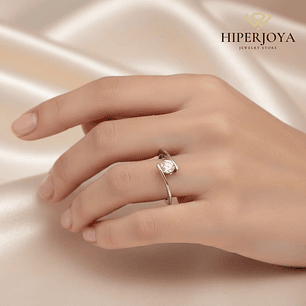 Anillo de compromiso Oro blanco