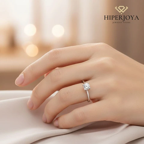 Anillo de compromiso Oro blanco