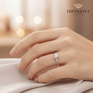 Anillo de compromiso Oro blanco