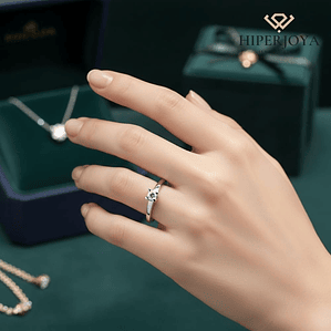 Anillo de compromiso Oro blanco