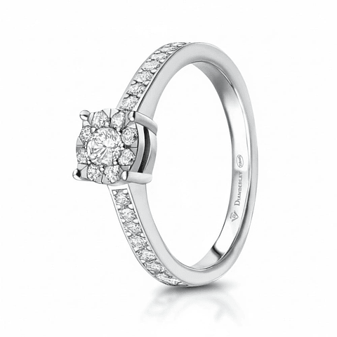 Anillo de compromiso Oro blanco