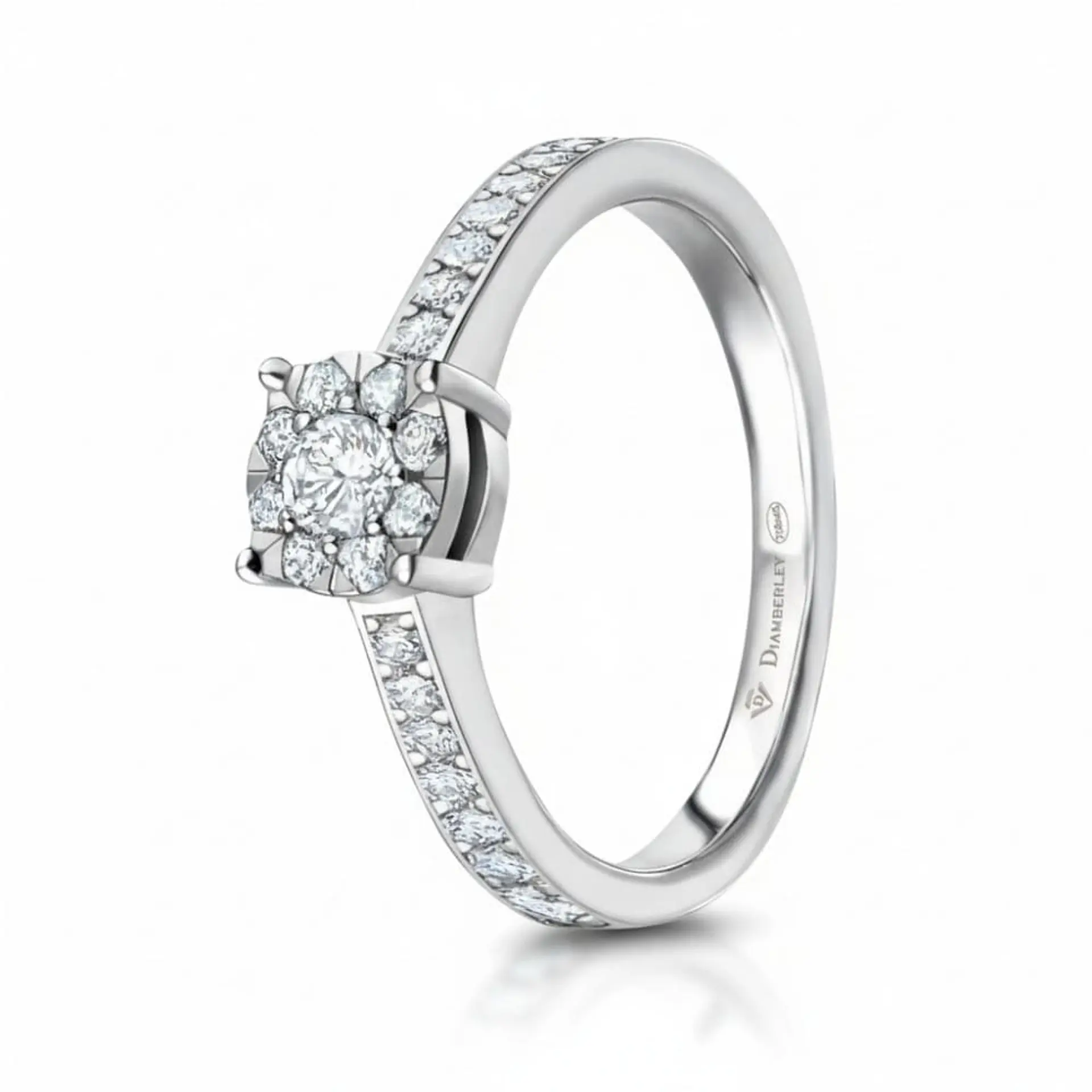 Anillo de compromiso Oro blanco 1