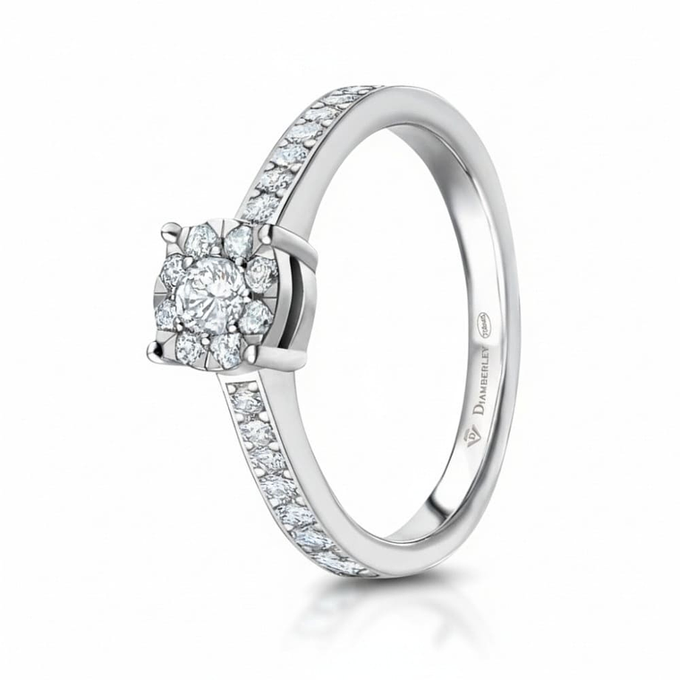 Anillo de compromiso Oro blanco 1
