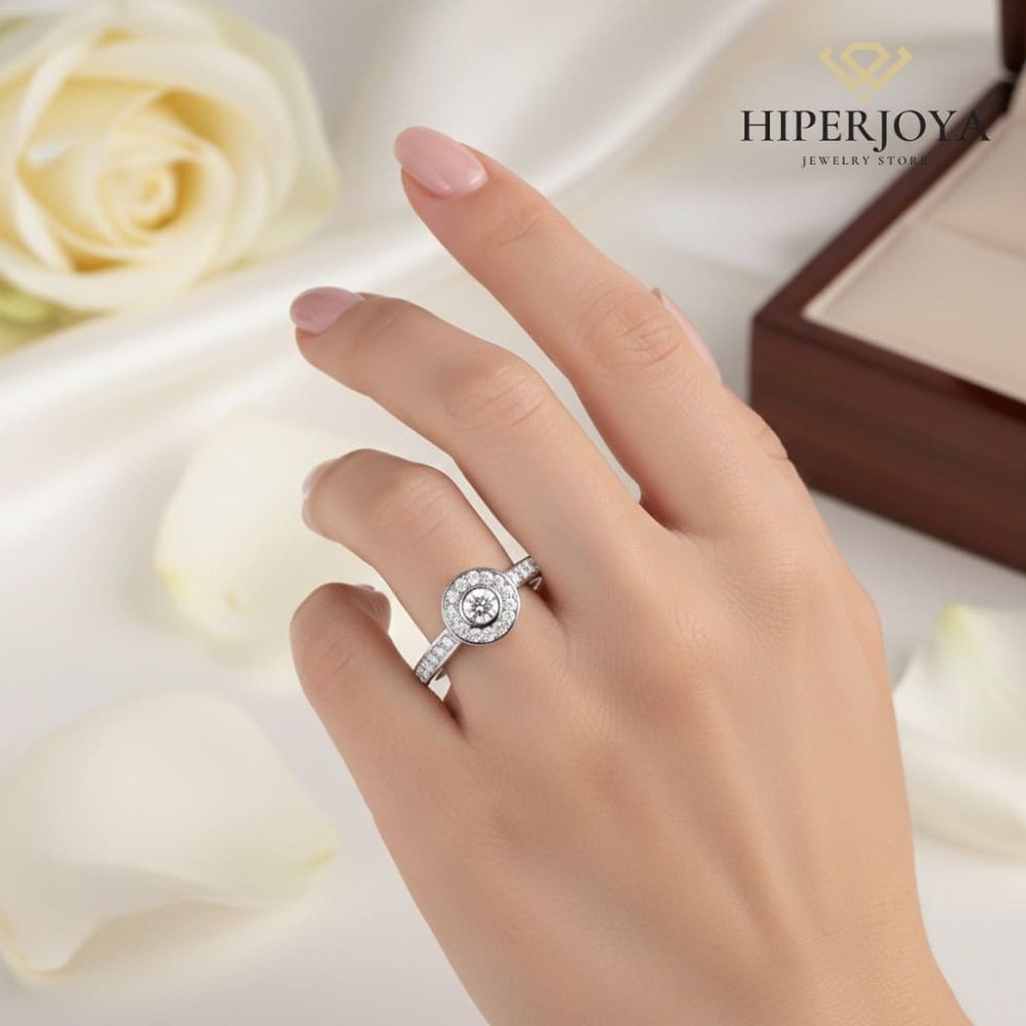 Anillo de compromiso Oro blanco 5