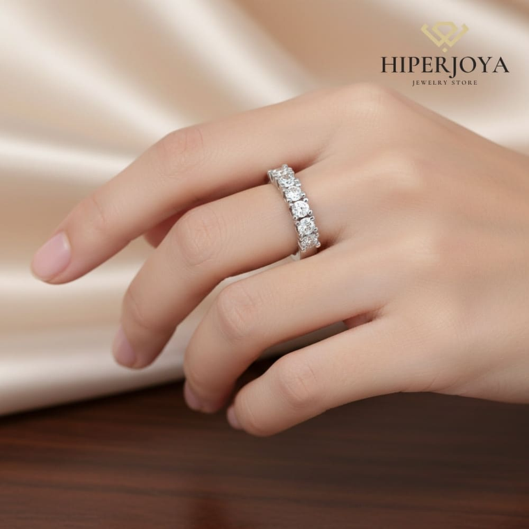 Anillo de compromiso Oro blanco 2